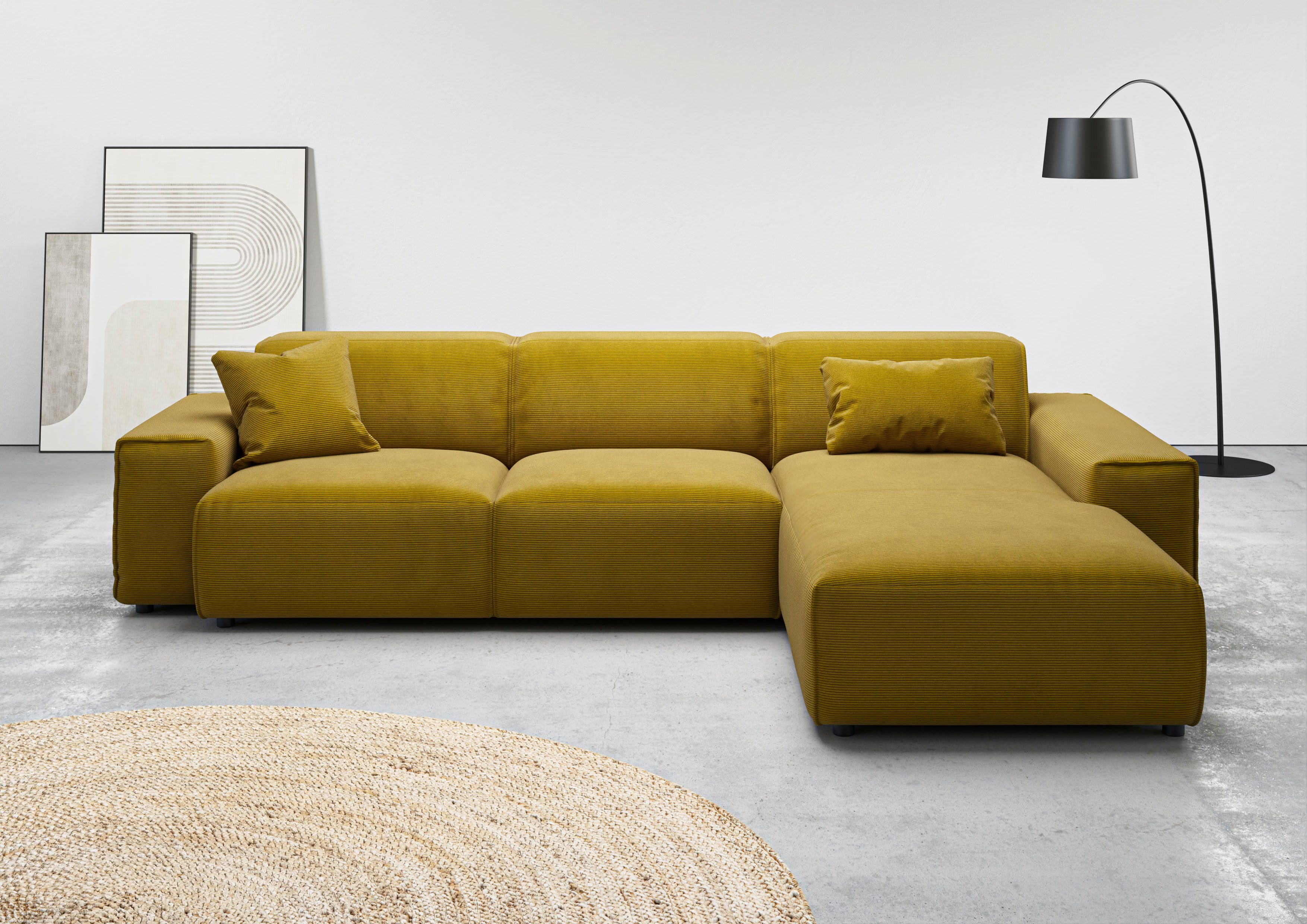 andas Ecksofa "Glimminge auch in Breitcord, Feincord, Bouclé + Easy care-Be günstig online kaufen