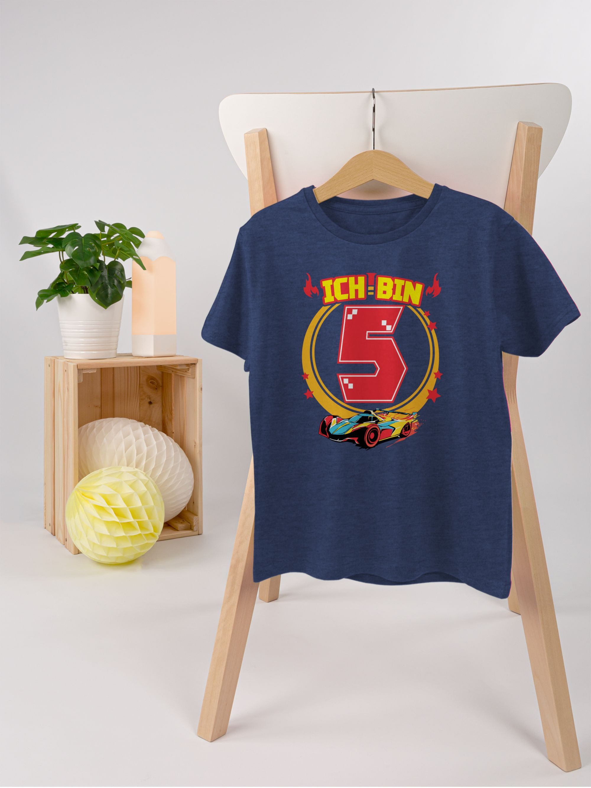 Shirtracer T-Shirt Ich bin 5 - Rennauto (1-tlg) Hot Wheels Jungen