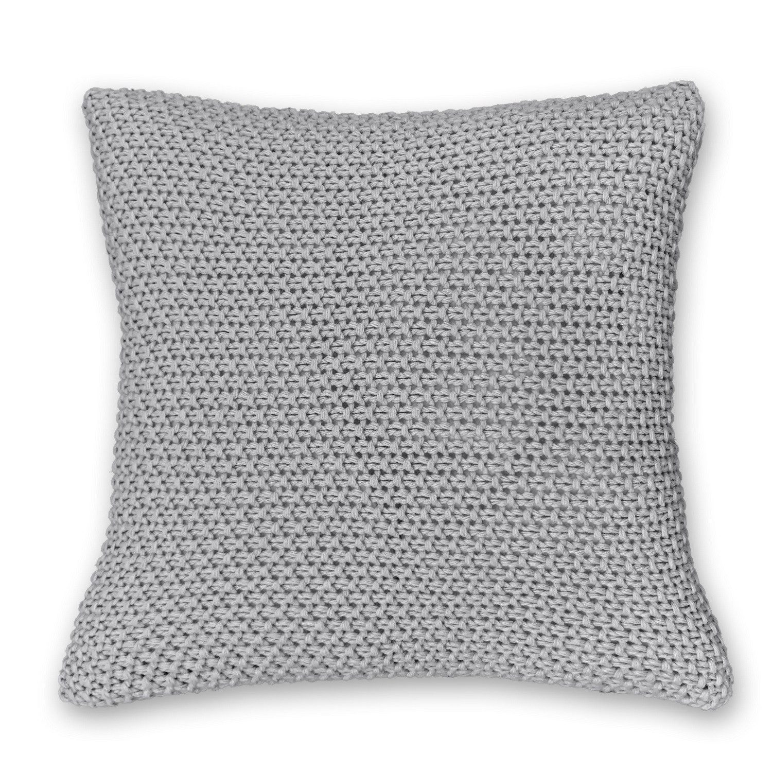 wometo Kissenbezug Strick mit Reißverschluss, 45x45 cm, (1 Stück), OEKO-TEX®, Kissenhülle mit edlem & schlichtem Strickmuster