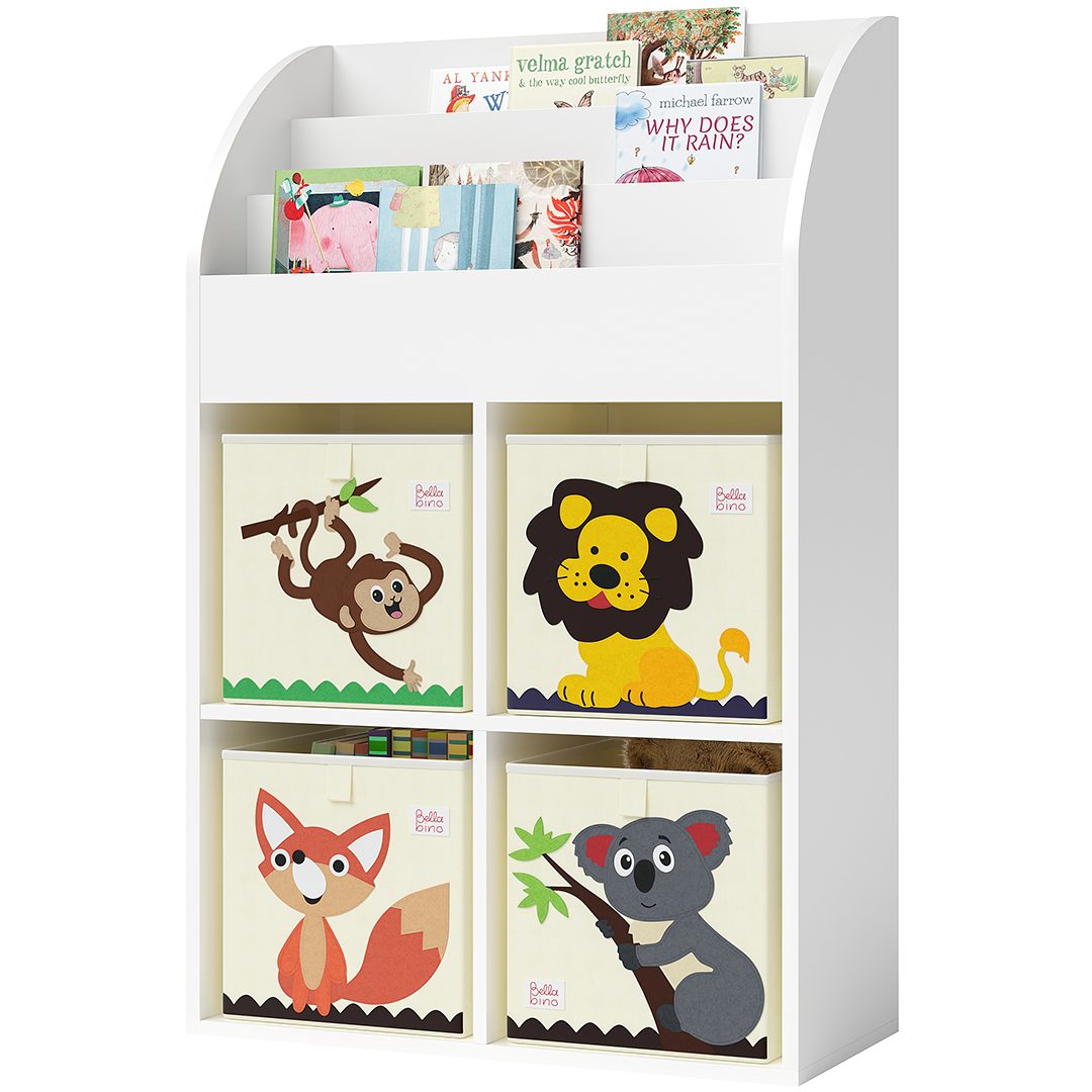 Bellabino Kinderregal Koro, weiß, inkl. 4 günstig online kaufen