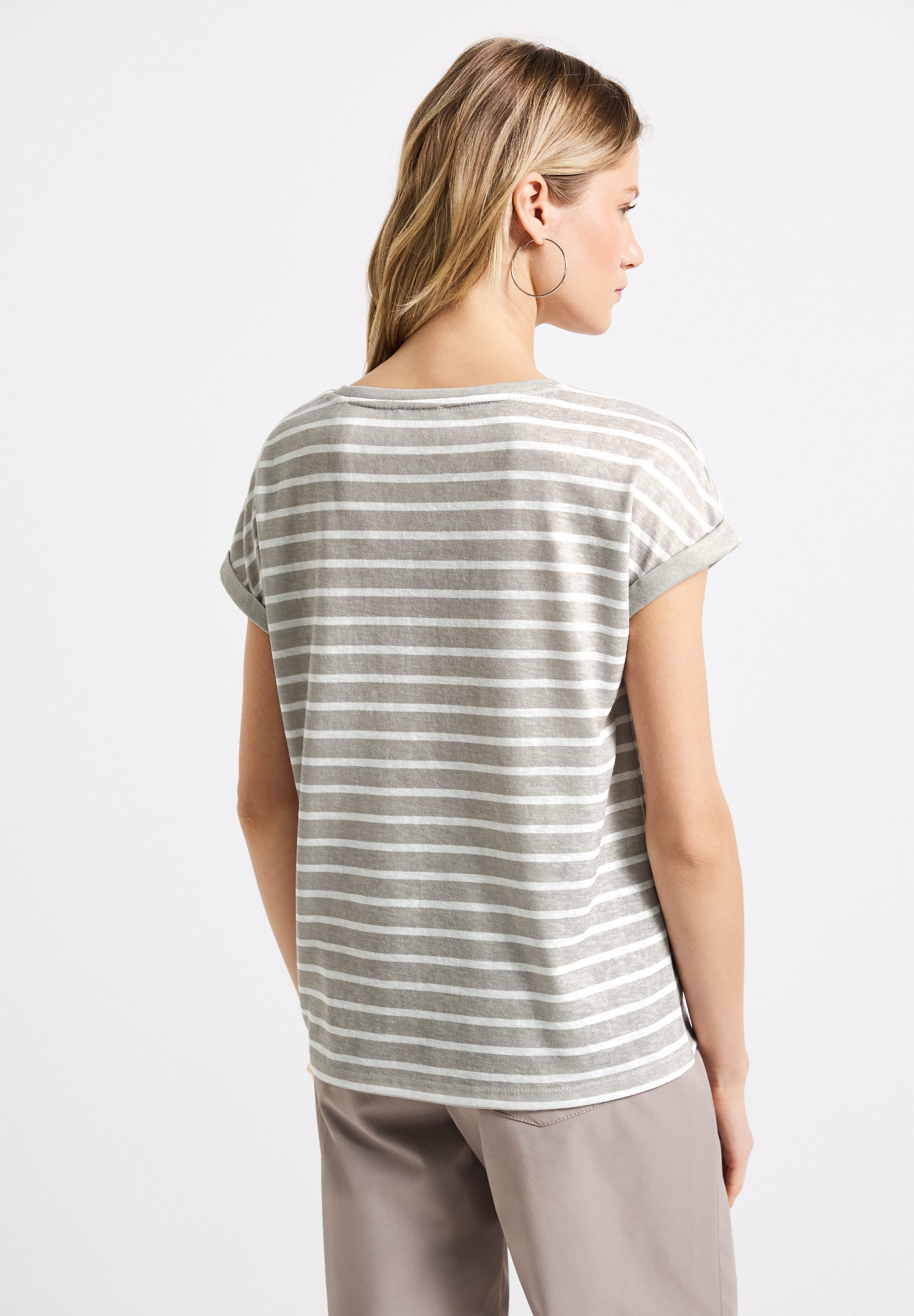 STREET ONE Shirttop mit Streifenmuster