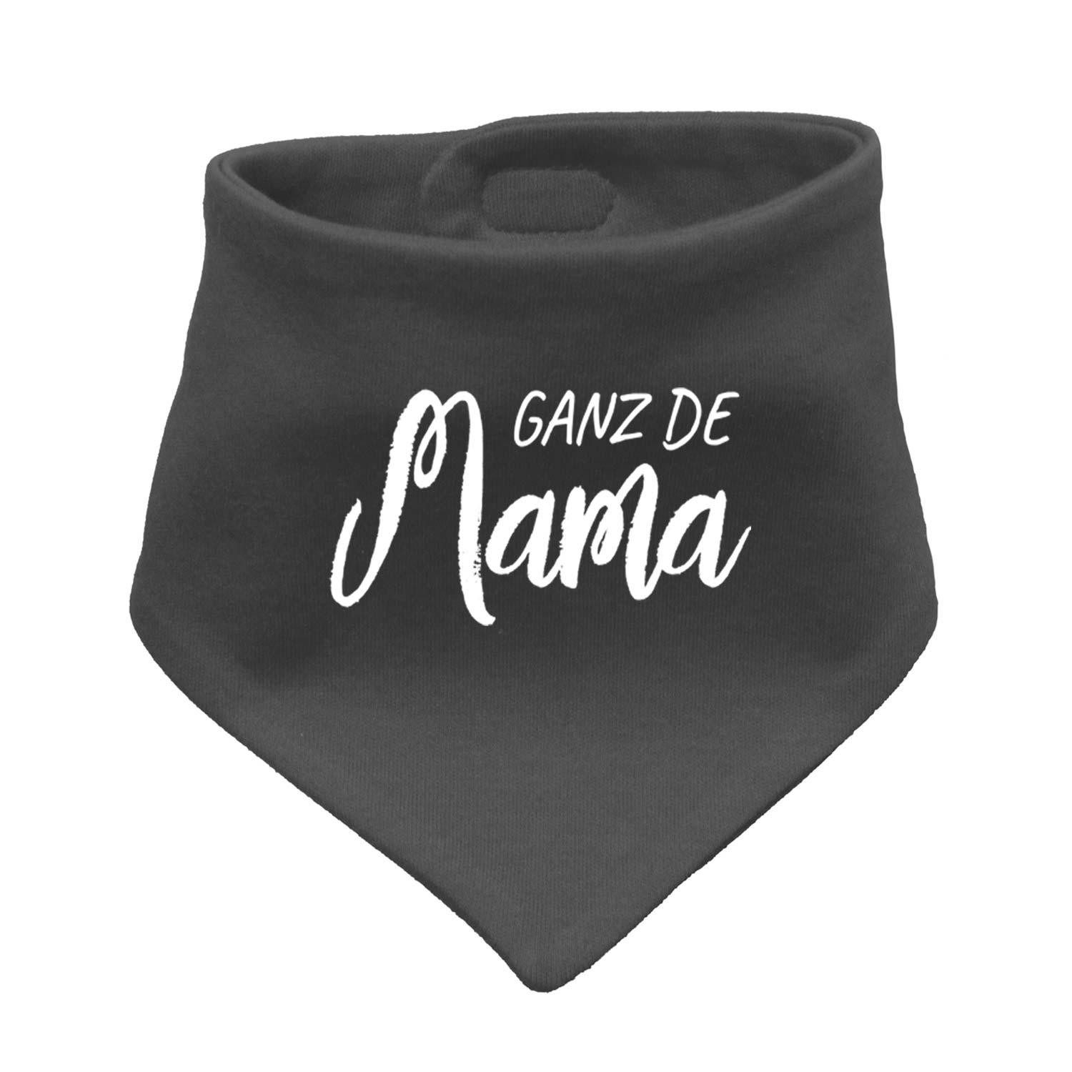 Bavariashop Halstuch Baby-Dreieckstuch „Ganz de Mama…“ mit Spruch, Bio-Baumwolle