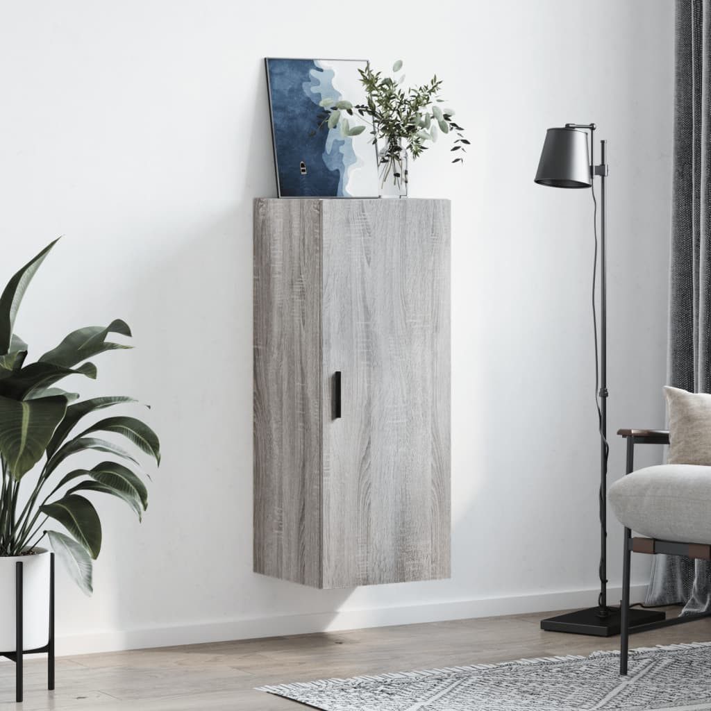 vidaXL Hängeschrank Wandschrank Grau Sonoma 34,5x34x90 günstig online kaufen