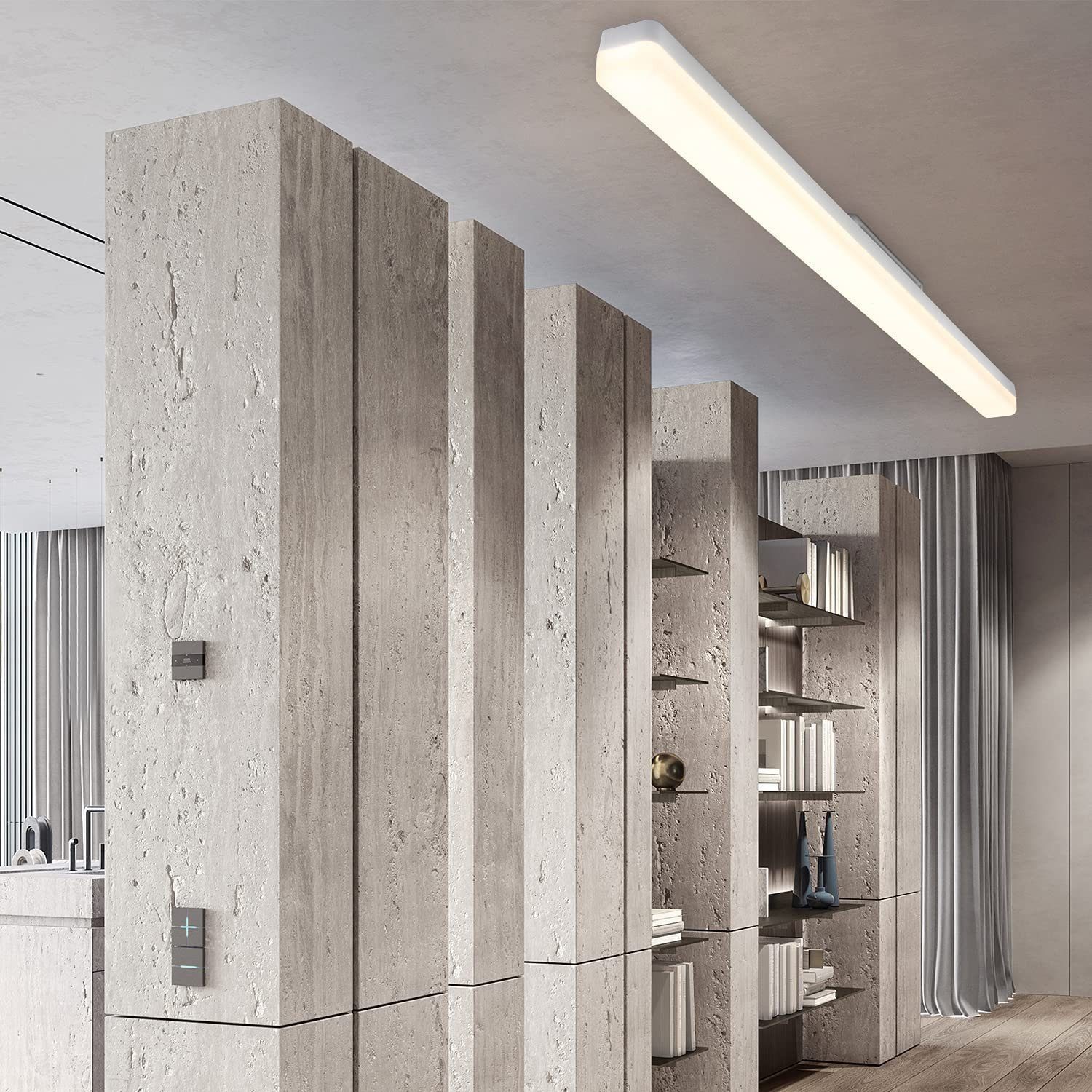 Nettlife LED Deckenleuchte Wohnzimmer Weiß Tageslichtlampe günstig online kaufen