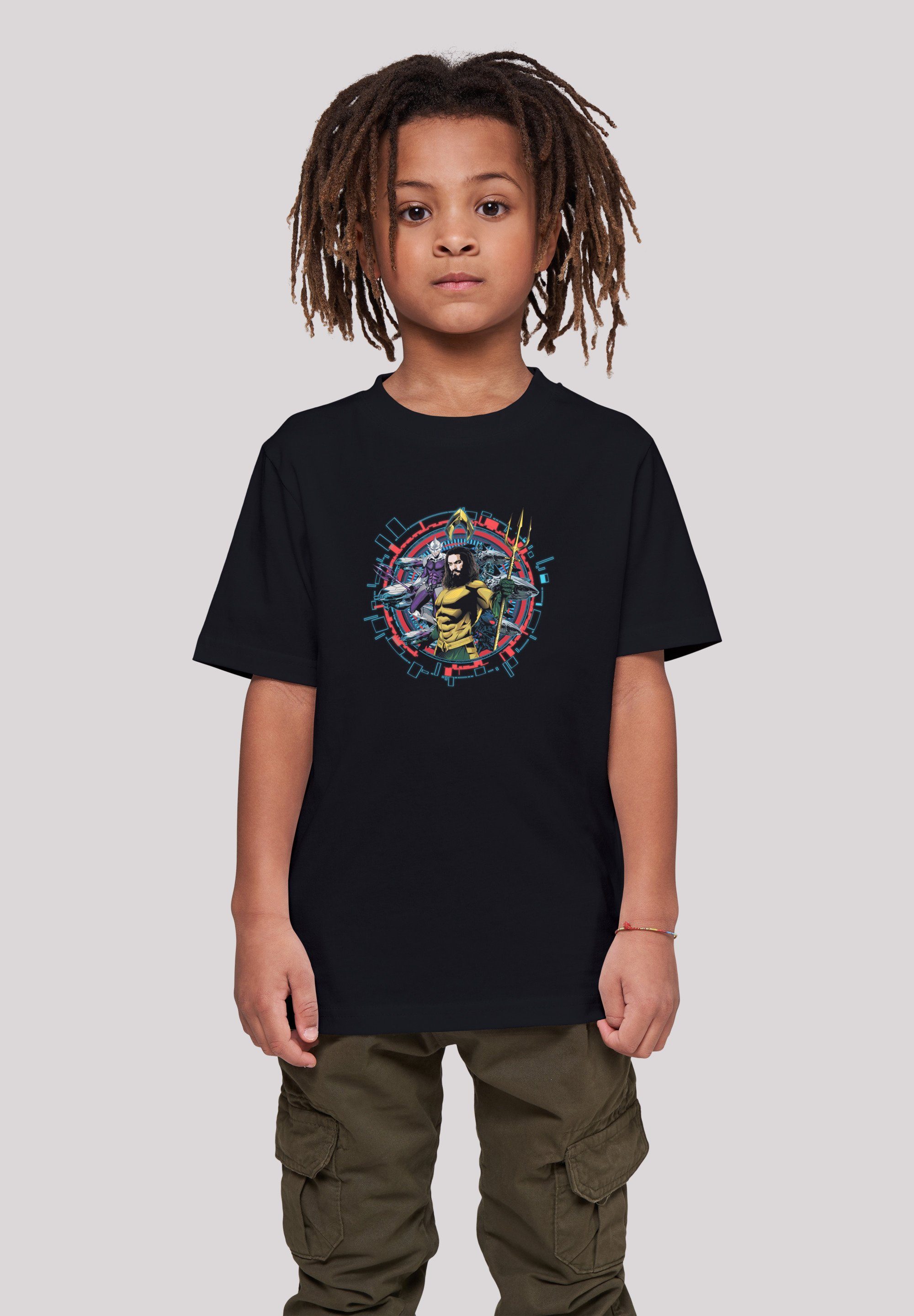 Kinder Kids (Gr. 92 -146) F4NT4STIC T-Shirt DC Comics Aquaman Circular Crest