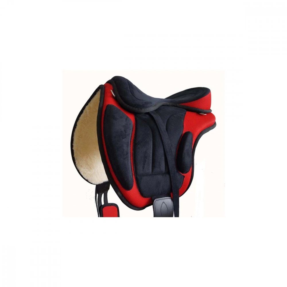 German Riding Westernsattel German Riding Sattel Expert - baumlos rot
