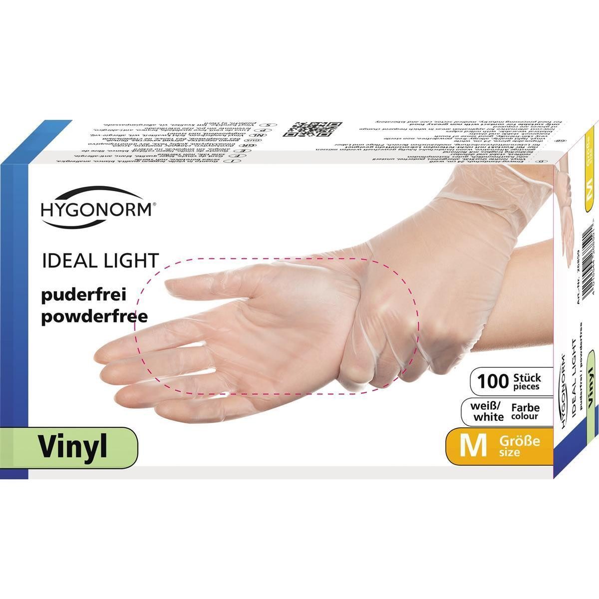 HYGONORM Latexhandschuhe Vinylhandschuhe Ideal Light transparent günstig online kaufen
