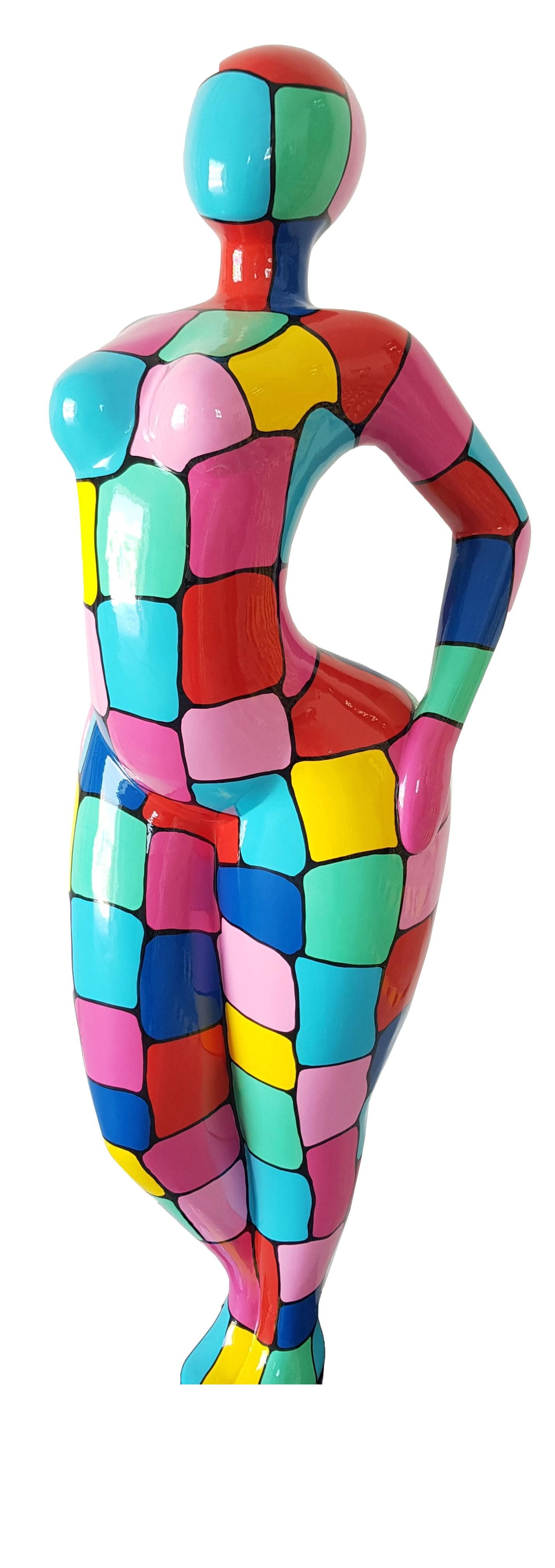 Xlmoebel Dekofigur Abstrakte Skulpturen im Women Design für moderne Wohnräume (Skulptur N113A- 130 cm), Hergestellt in Europa