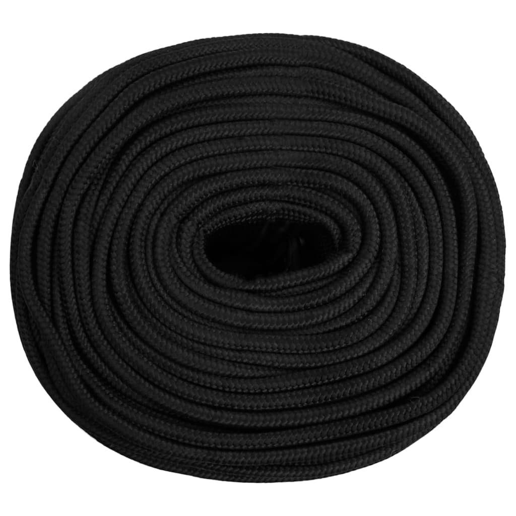 vidaXL Bootsseil Schwarz 6 mm 25 günstig online kaufen