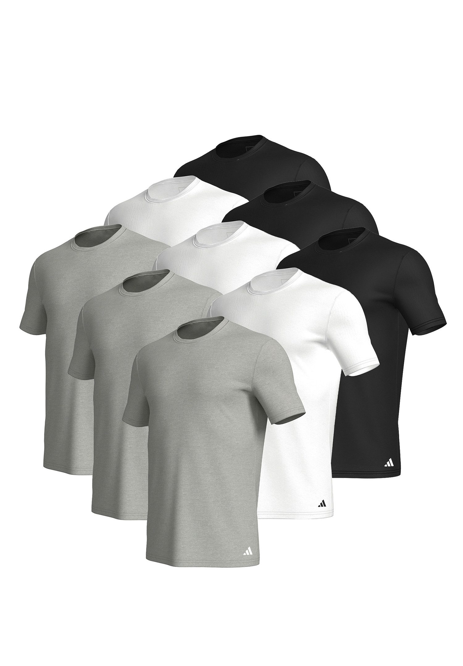 adidas Performance Poloshirt T-Shirt Basic 9P (Packung, 9-tlg., 9er-Pack) günstig online kaufen