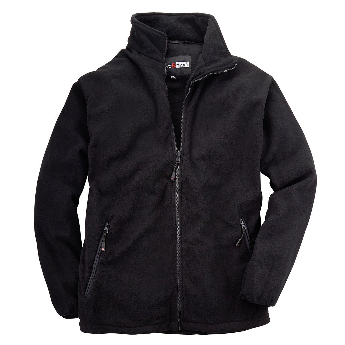 marc & mark Funktionsjacke Marc&Mark 3-in-1 Funktionsjacke Übergröße rot-schwarz