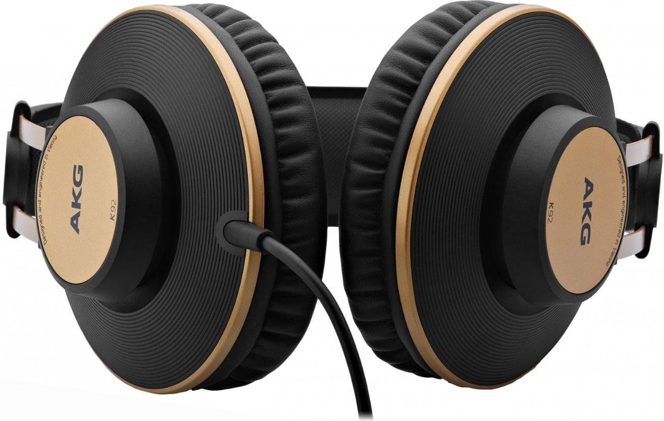 AKG K-92 - geschlossener Studio Over-Ear-Kopfhörer (für Mischen und Mastern - mit austauschbaren Ohrpolstern)