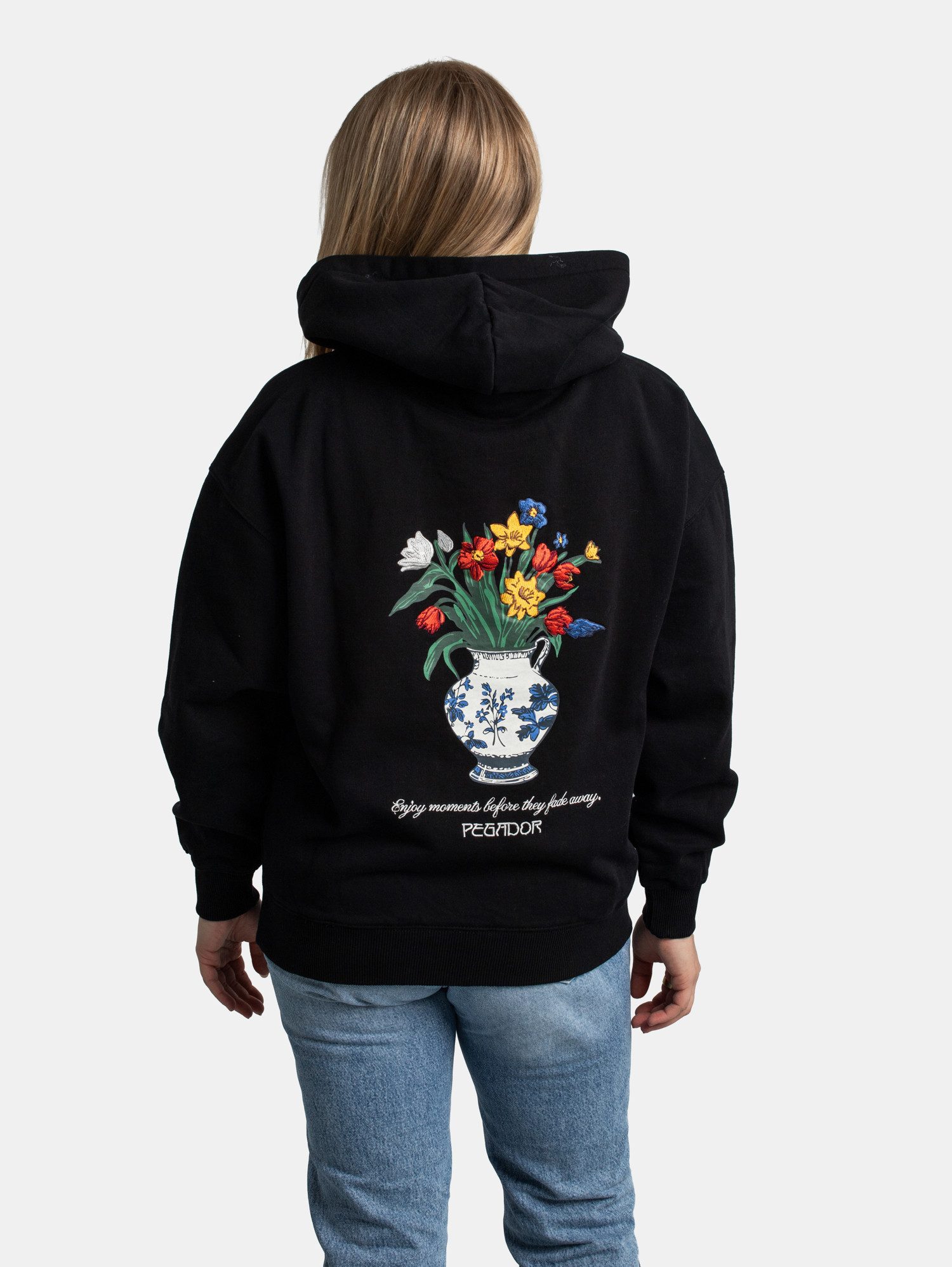 PEGADOR Hoodie Pegador Modra Oversized Hoodie