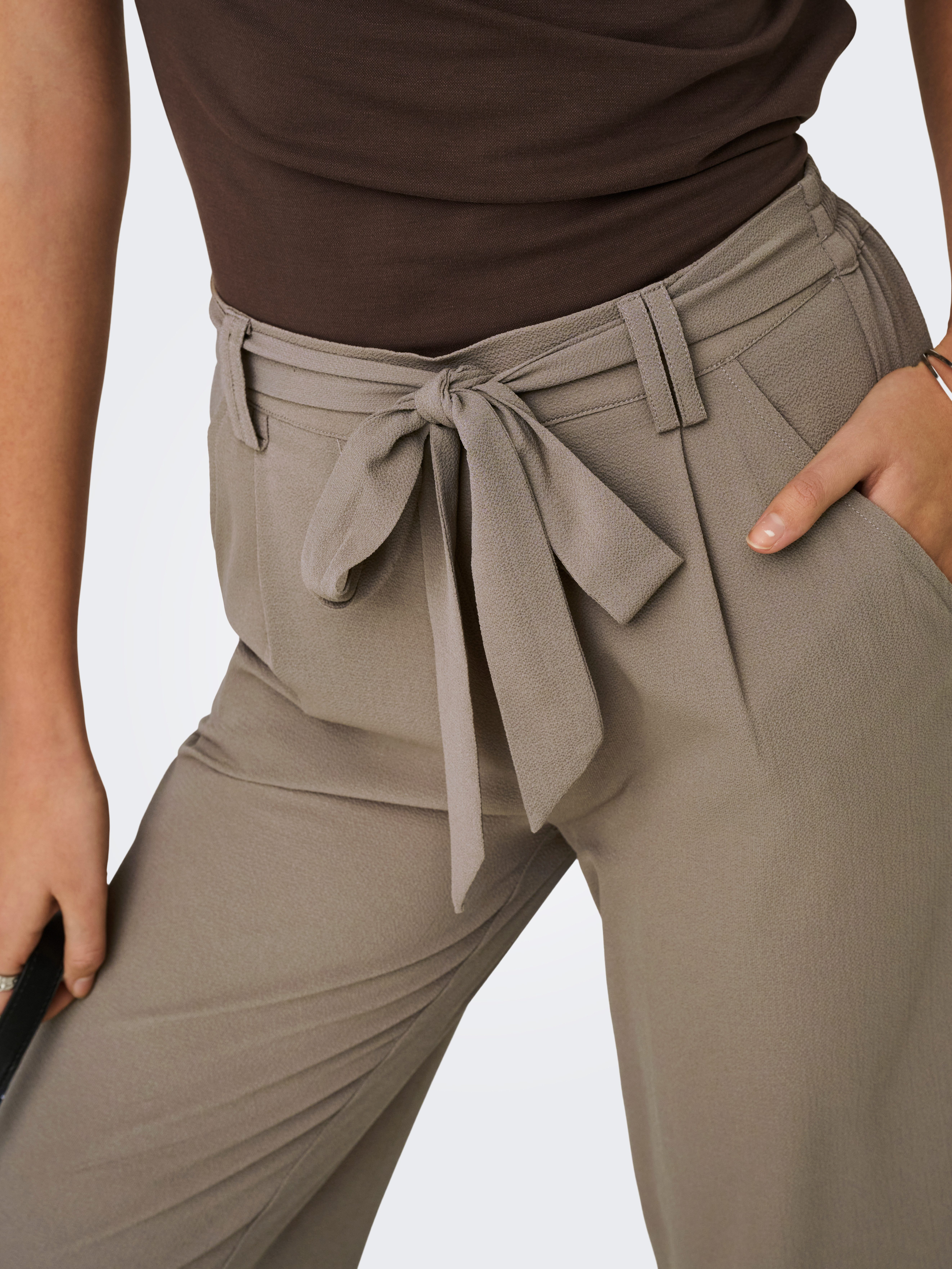 ONLY Palazzohose ONLWINNER – Culottehose mit elastischem Bund und Kordelzug Materialmix, regular fit
