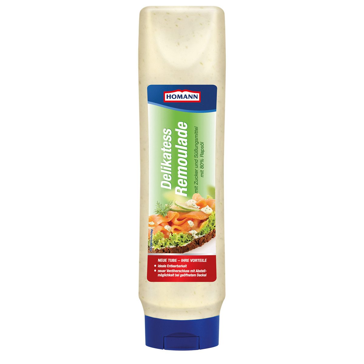 Homann Saucen, Homann Delikatess Remoulade cremig wuerzig mit Rapsoel 875ml