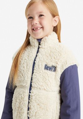 Levi's® Kids Fellimitatjacke mit Markenschriftzug auf dem Rücken for GIRLS
