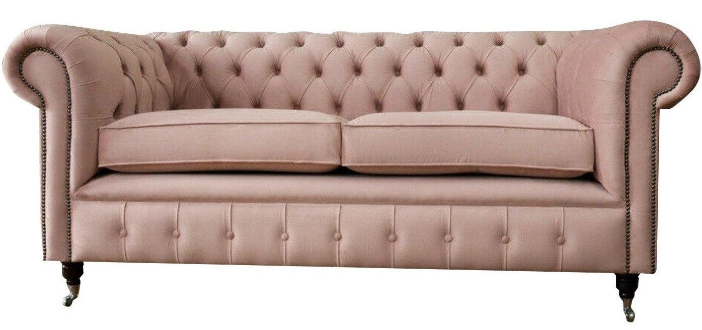 Xlmoebel Chesterfield-Sofa Elegantes Polstersofa aus massivem Holz in hochwertiger Handarbeit, Hergestellt in Europa
