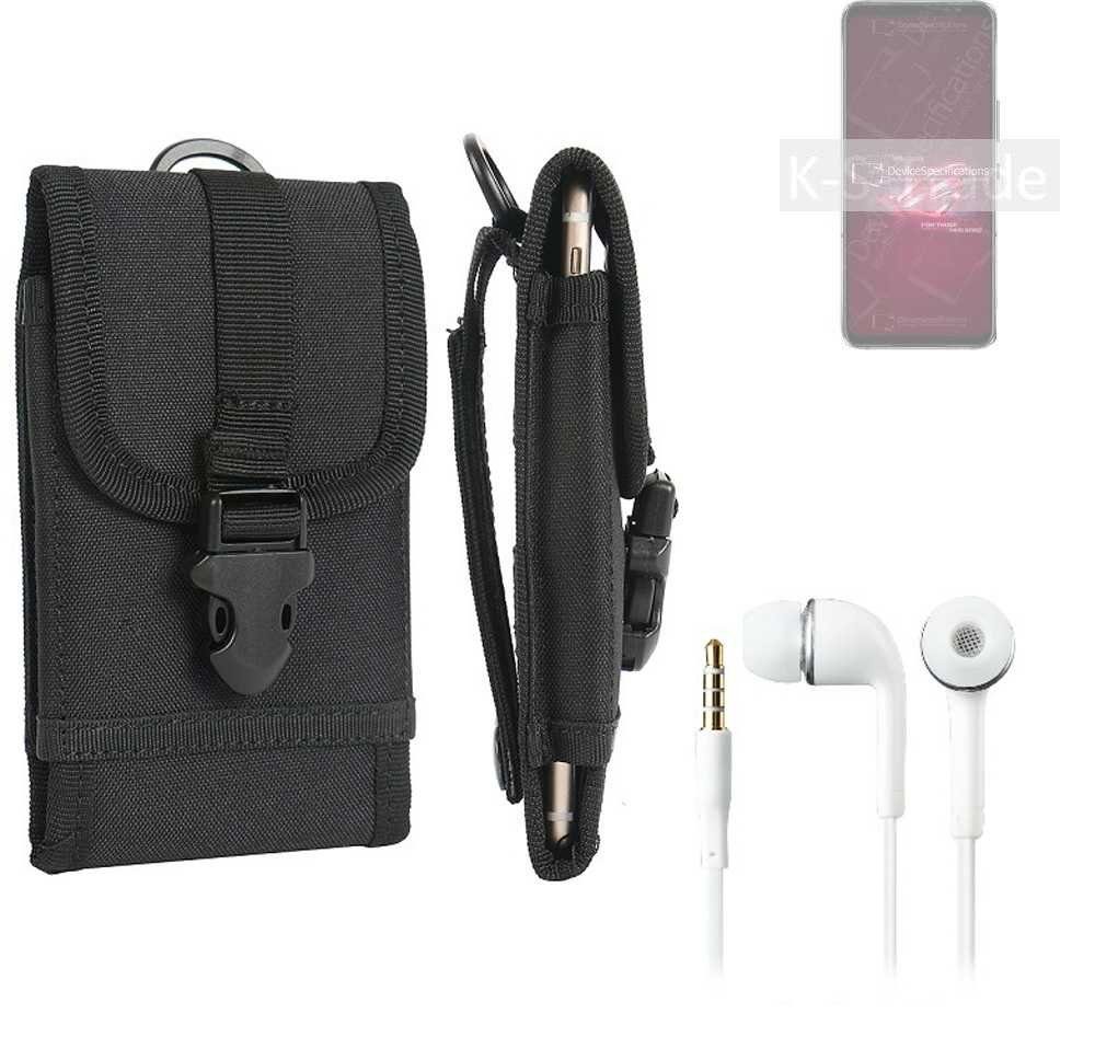 K-S-Trade Handyhülle für Asus ROG Phone 6, Holster Schutz Hülle Gürteltasche Handy Hülle Tasche outdoor