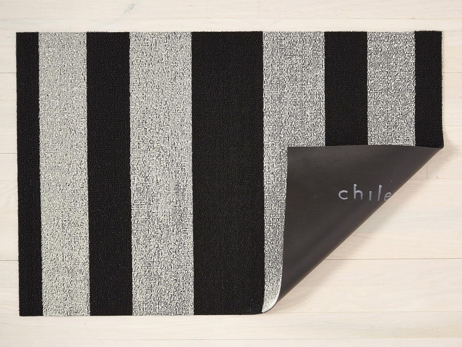 cm, 91 Black/White 61 rechteckig Fußmatte Chilewich, Stripe x Bold