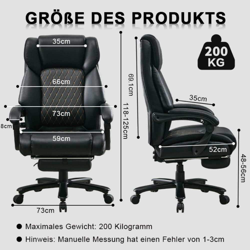 BRTHORY Bürostuhl mit Lendenwirbelstütze Ergonomischer hohe günstig online kaufen