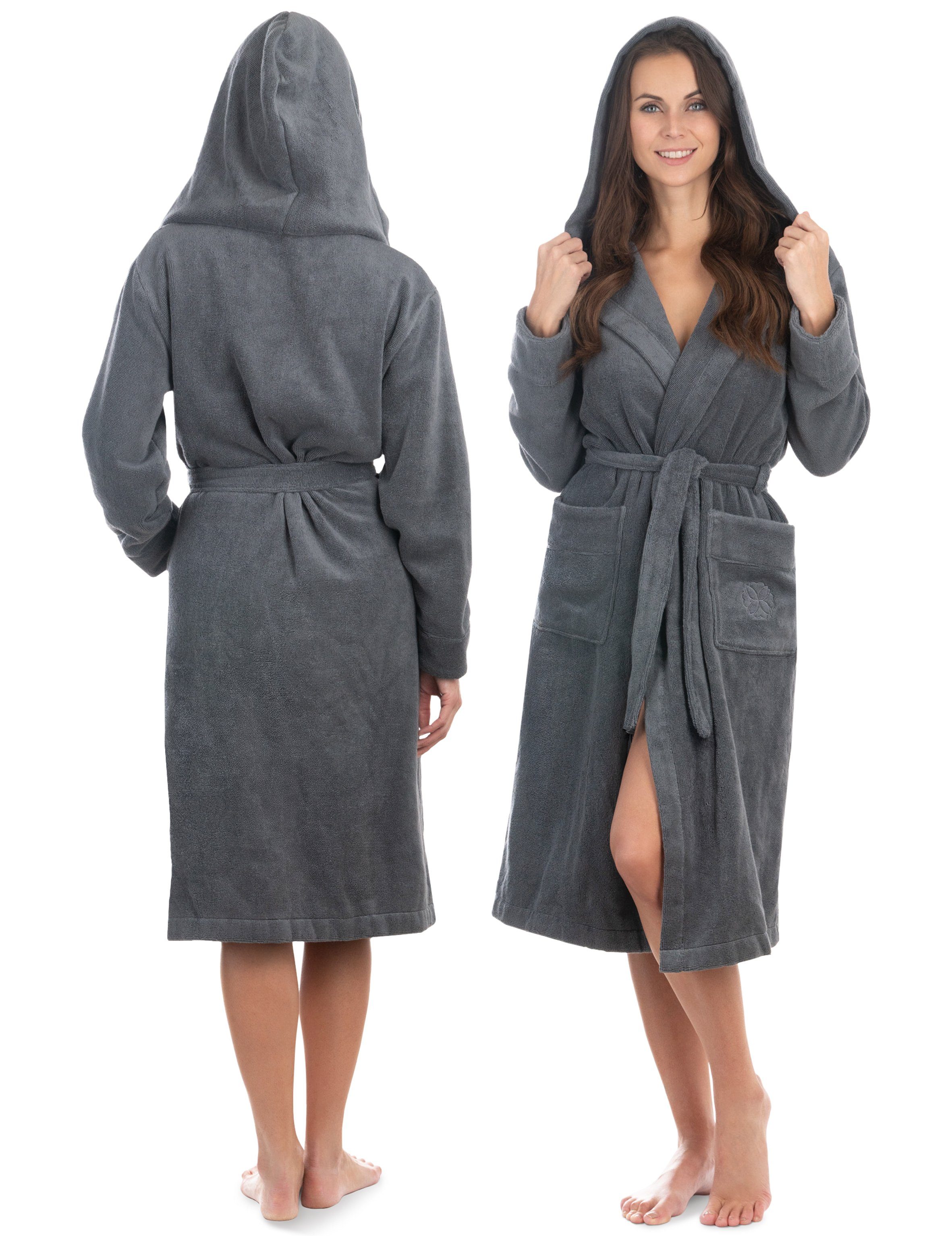 Liebenstein Damenbademantel Samtweicher Bademantel aus 100% Baumwolle, mit günstig online kaufen