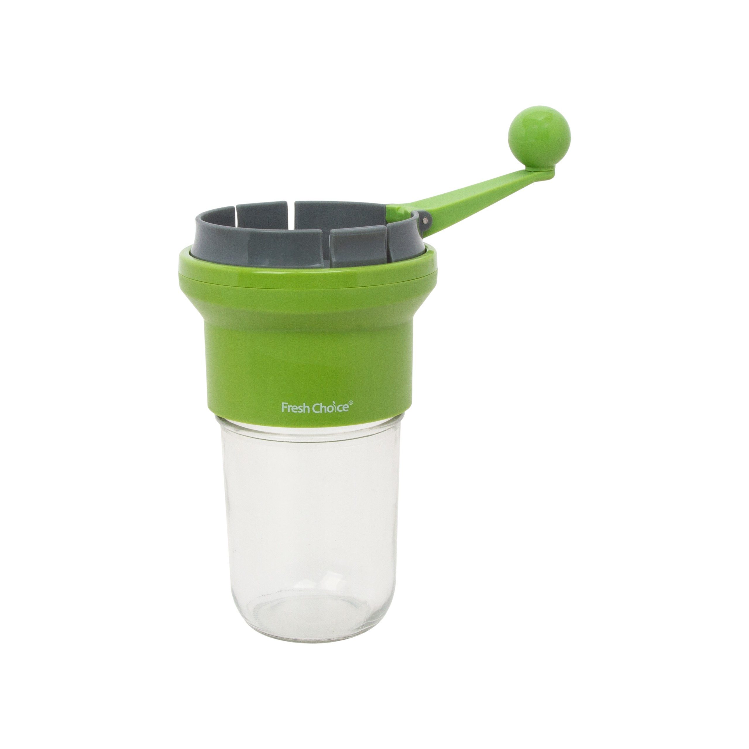 Fresh Choice Pfeffermühle Passiermühle mit Glas & Adapter – Frisch püriert, fein & sauber