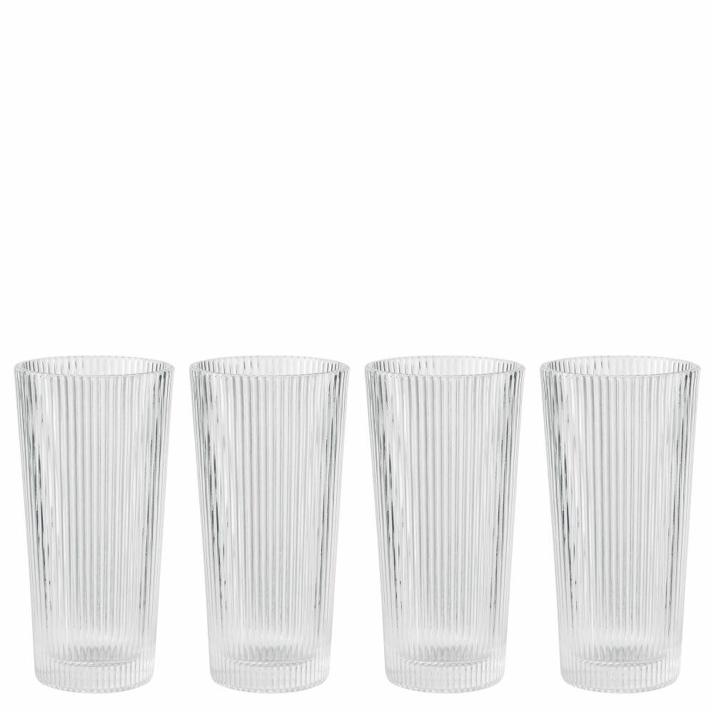 Stelton Gläser-Set Longdrinkglas Pilastro 4er Set, 4-tlg., Glas