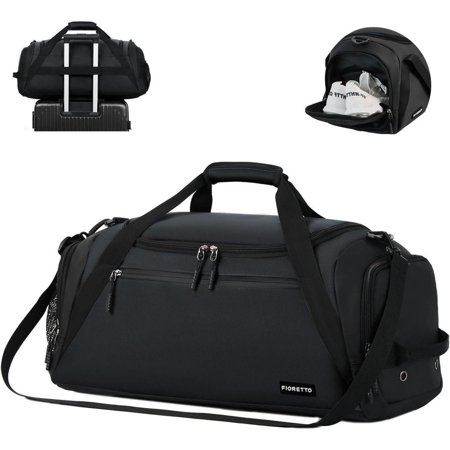 LuxusKollektion Sporttasche Sporttasche 43L für Damen und Herren mit Nassfach und Schuhfach