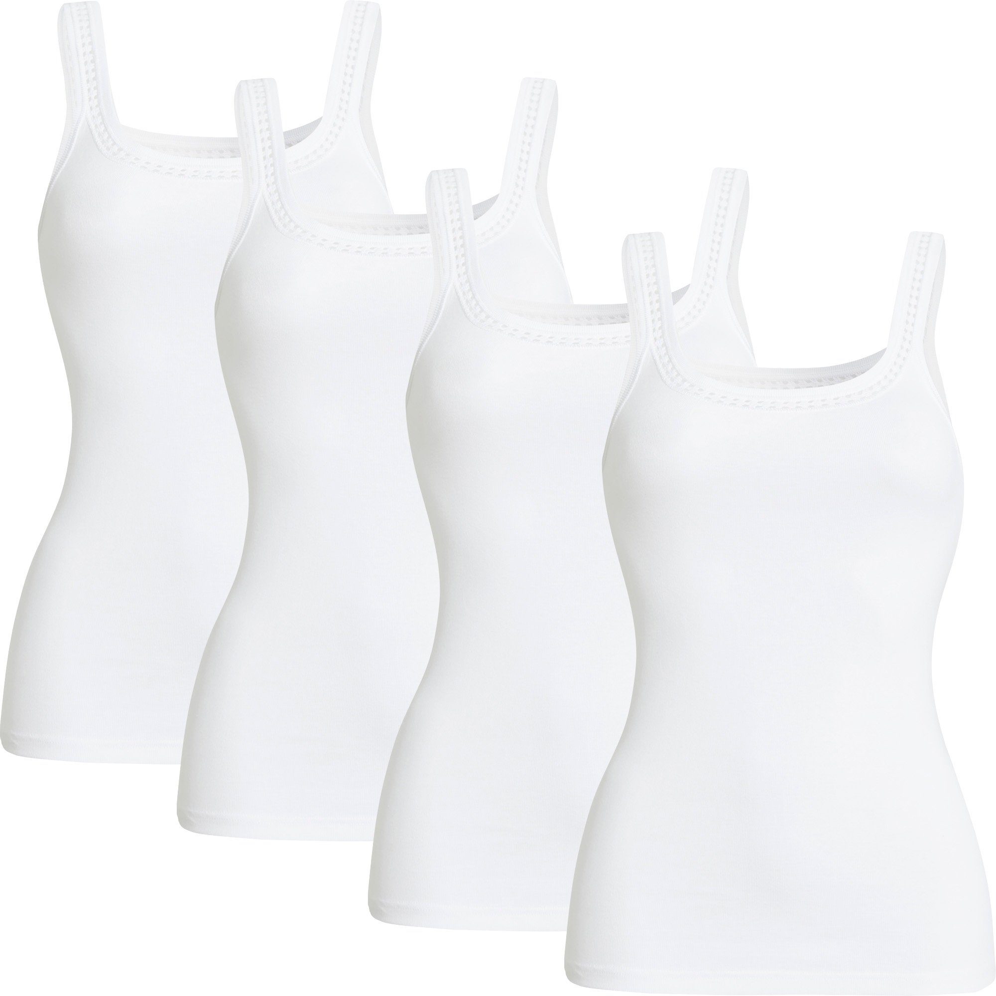Unterhemd Damen-Unterhemd 4er-Pack