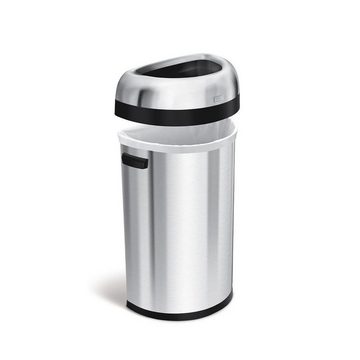 simplehuman Mülleimer Offener Abfalleimer 60 l Edelstahl