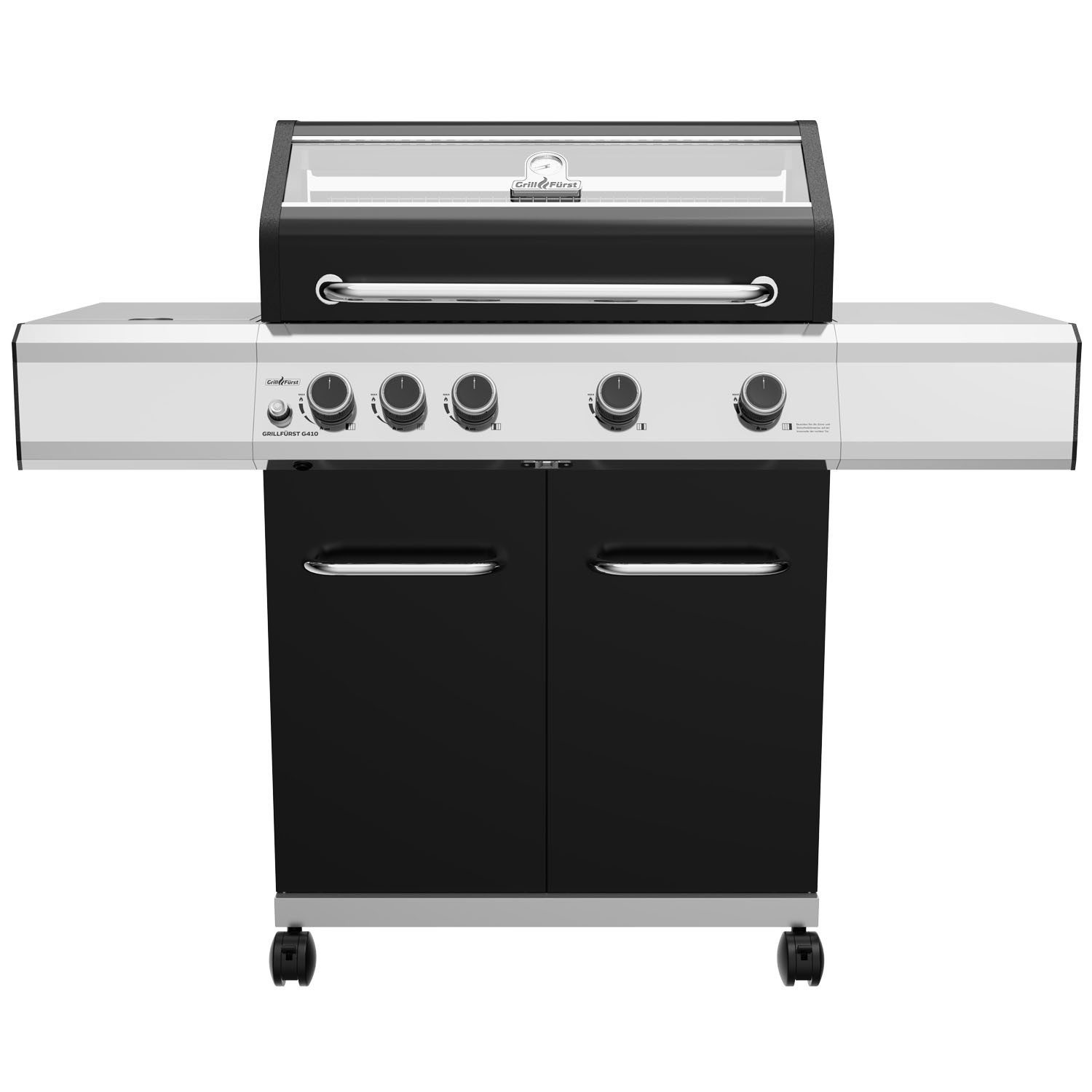 Grillfürst Gasgrill Grillfürst G410E 4-Brenner Hochtemperaturbrenner und Edelstahl Rosten