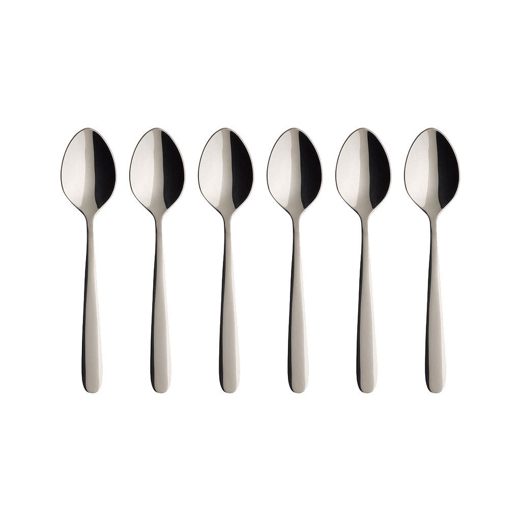 Villeroy & Boch Besteck-Set Daily Line Kaffeelöffel 14,2 cm 6er Set (6-tlg), Edelstahl, Spülmaschinengeeignet