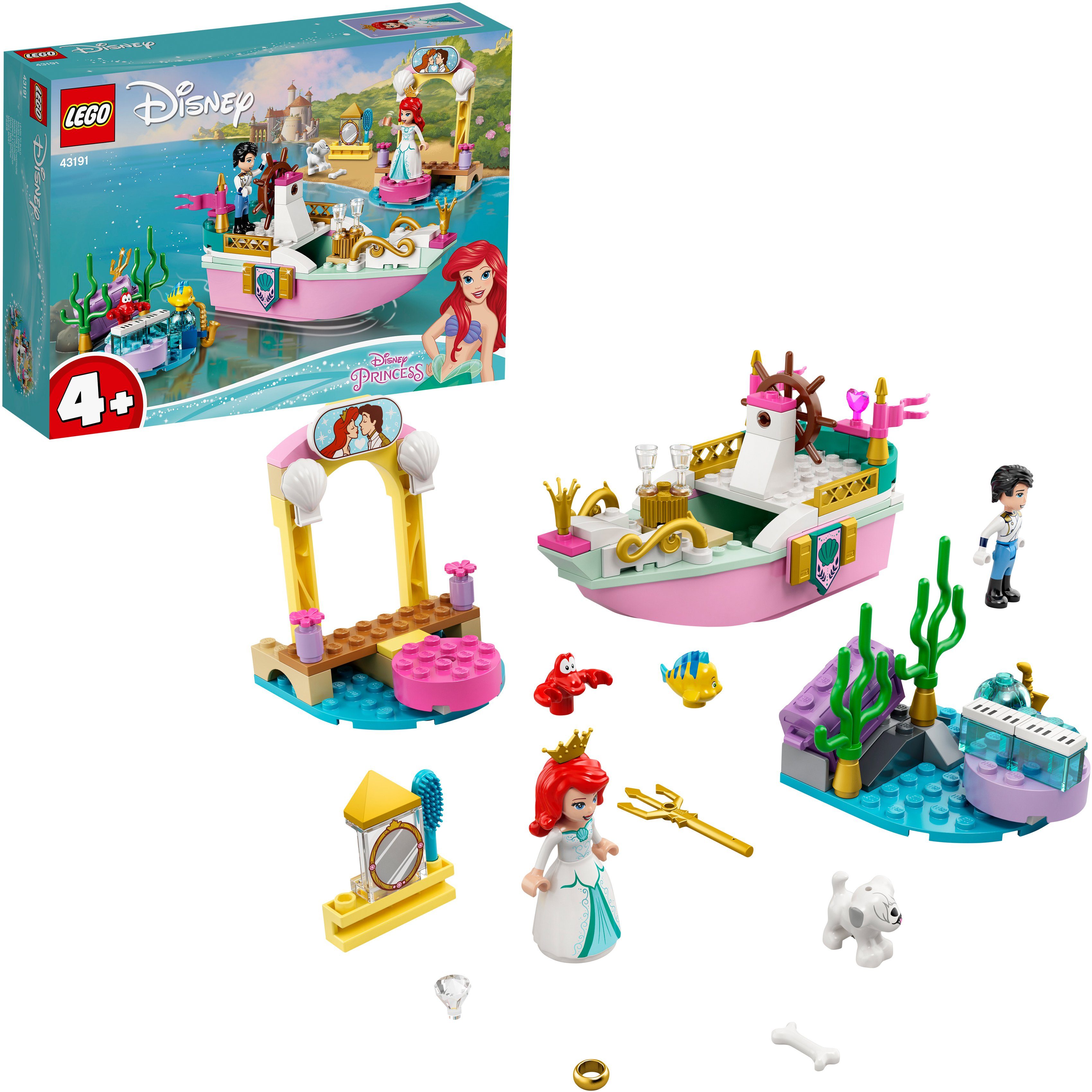 Image of LEGO 43191 Arielles Festtagsboot Bausatz, Mehrfarbig