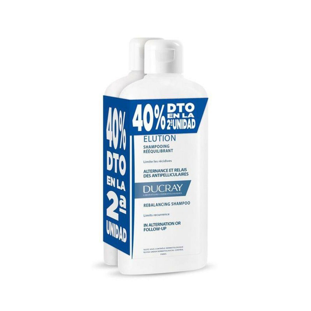 Ducray Haarshampoo ELUCION champú reequilibrante anticaspa promo 2 x 400ml
