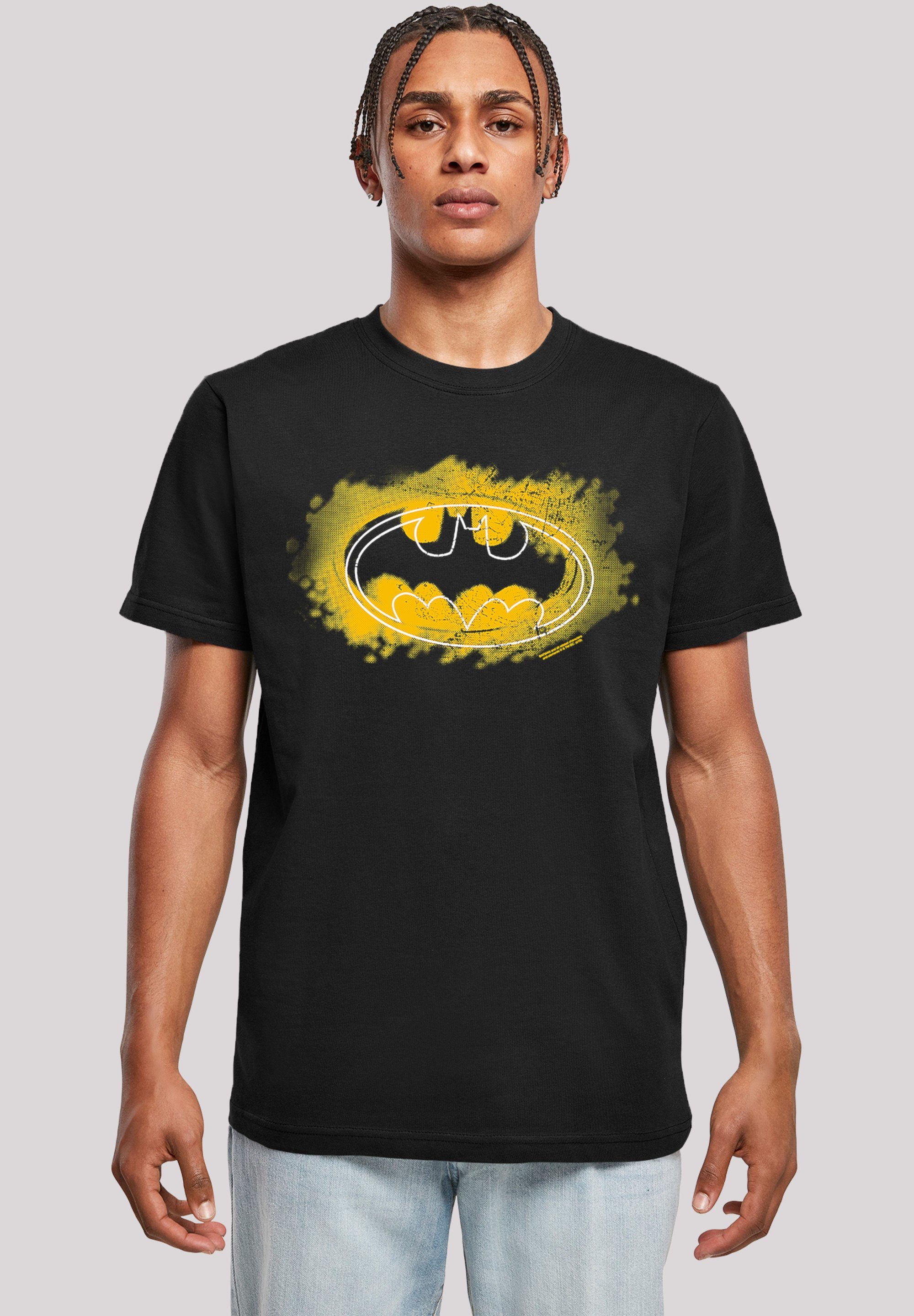 Logo T-Shirt Spray DC F4NT4STIC Comics Batman Merch,Regular-Fit,Basic,Bedruckt Herren,Premium