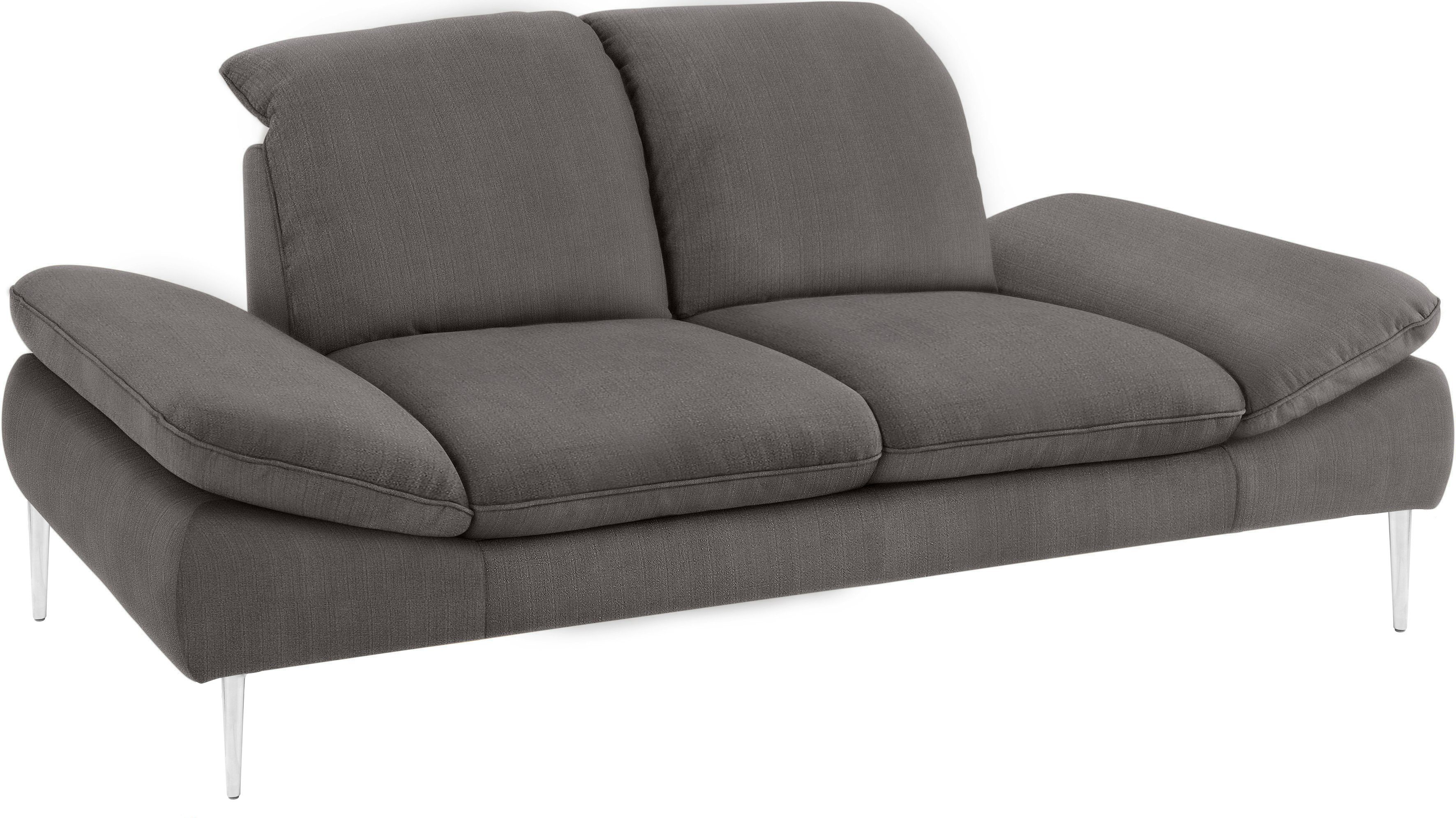 W.SCHILLIG 2-Sitzer enjoy&MORE, mit Sitztiefenverstellung, Füße Chrom glänzend, Breite 202 cm