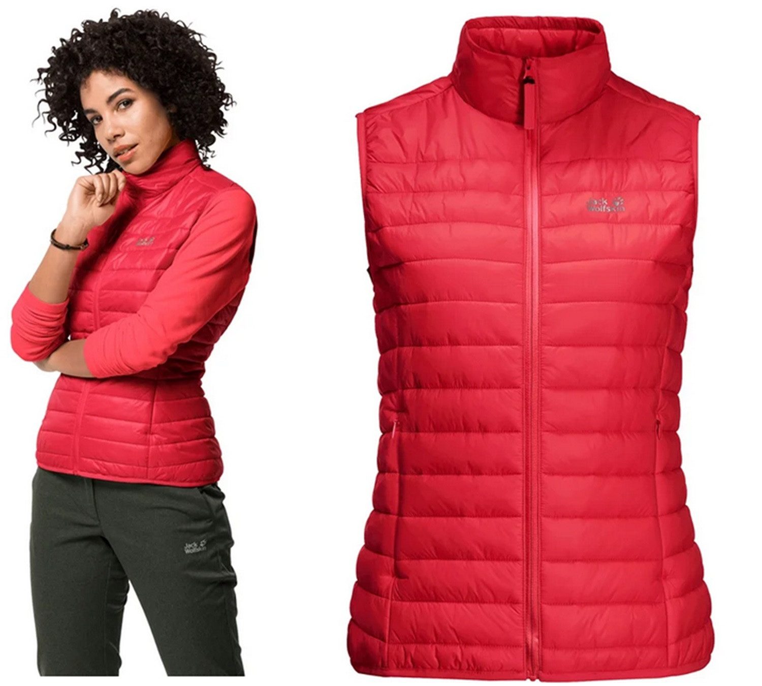 Jack Wolfskin Steppweste Jack Wolfskin JWP Vest winddichte Damen Steppweste Weste