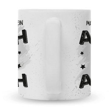 GRAVURZEILE Tasse GRAVURZEILE Tasse mit Spruch - Du bist mein Arsch, Keramik, Farbe: Weiß