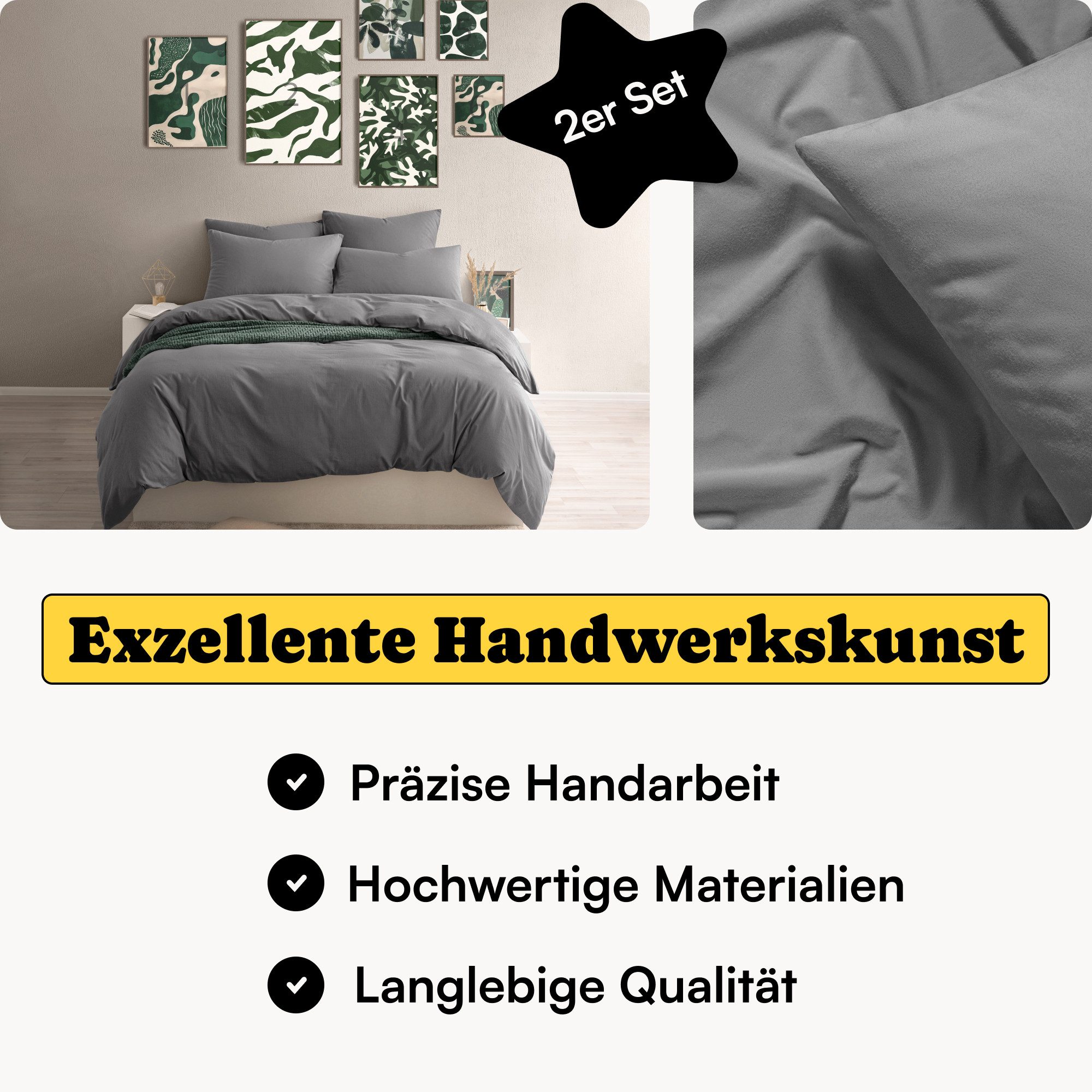 Seralino Kissenbezüge Perkal Kissenbezug (100% Baumwolle) günstig online kaufen