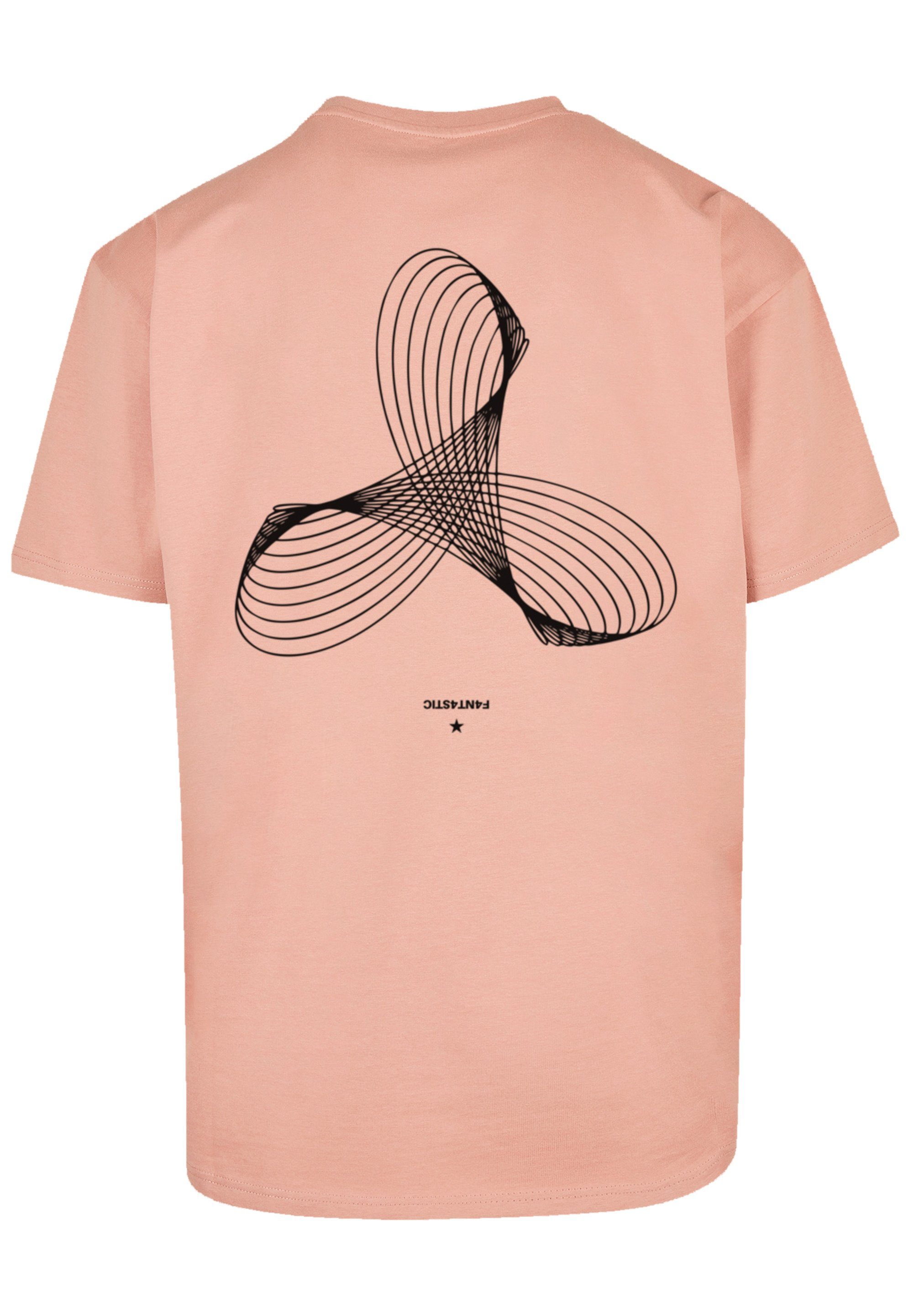 F4NT4STIC T-Shirt Geometrics Print amber