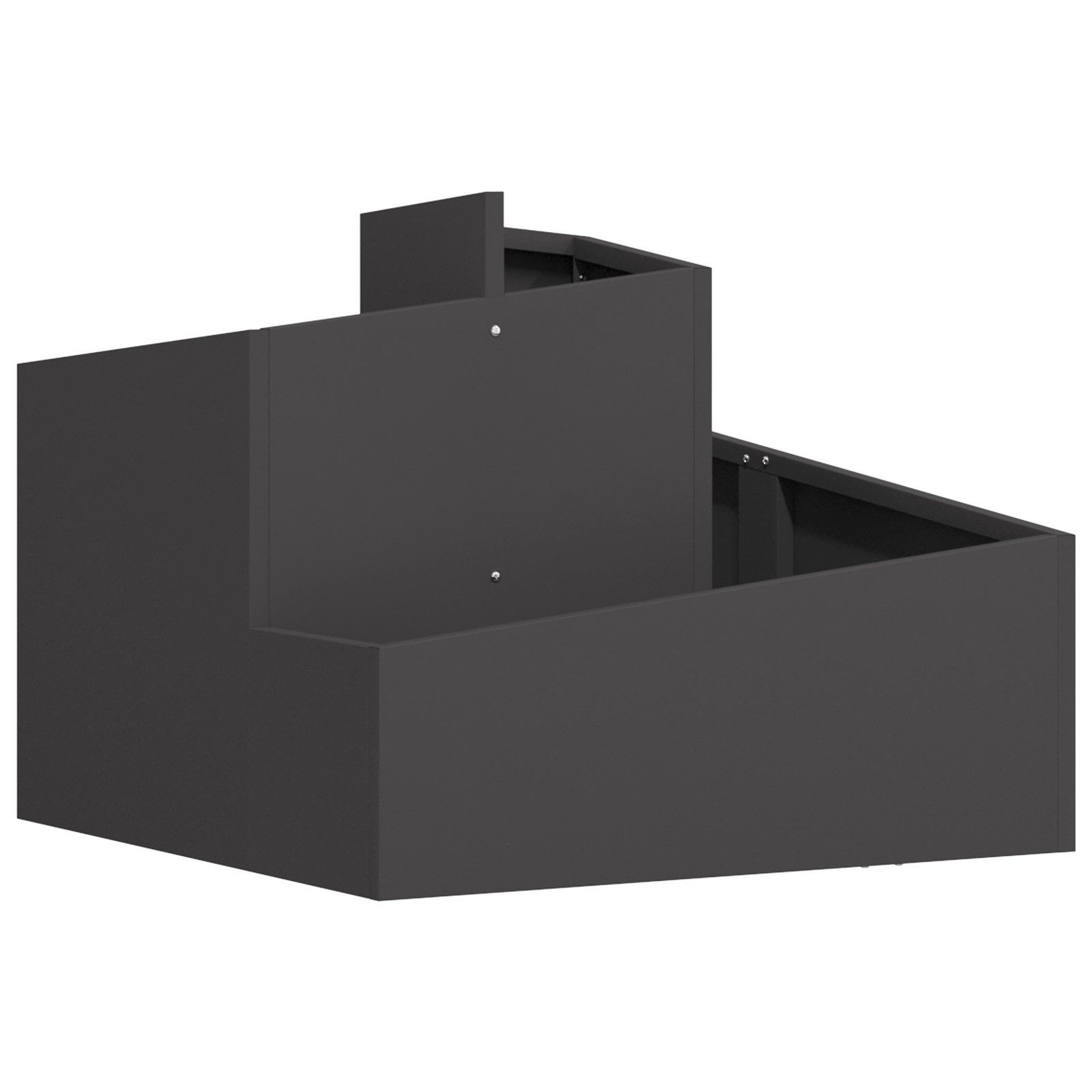 vidaXL Blumentopf Kunststoffpflanzer Schwarz Hochdichtes Polyethylen günstig online kaufen