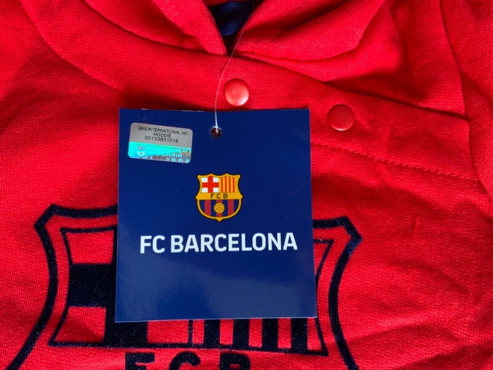 FC Barcelona FC Kinder Kapuzenpullover Barcelona Hooded Pullover. Baby Pullover, Rot Sweat, FC Barcelona kapuzen