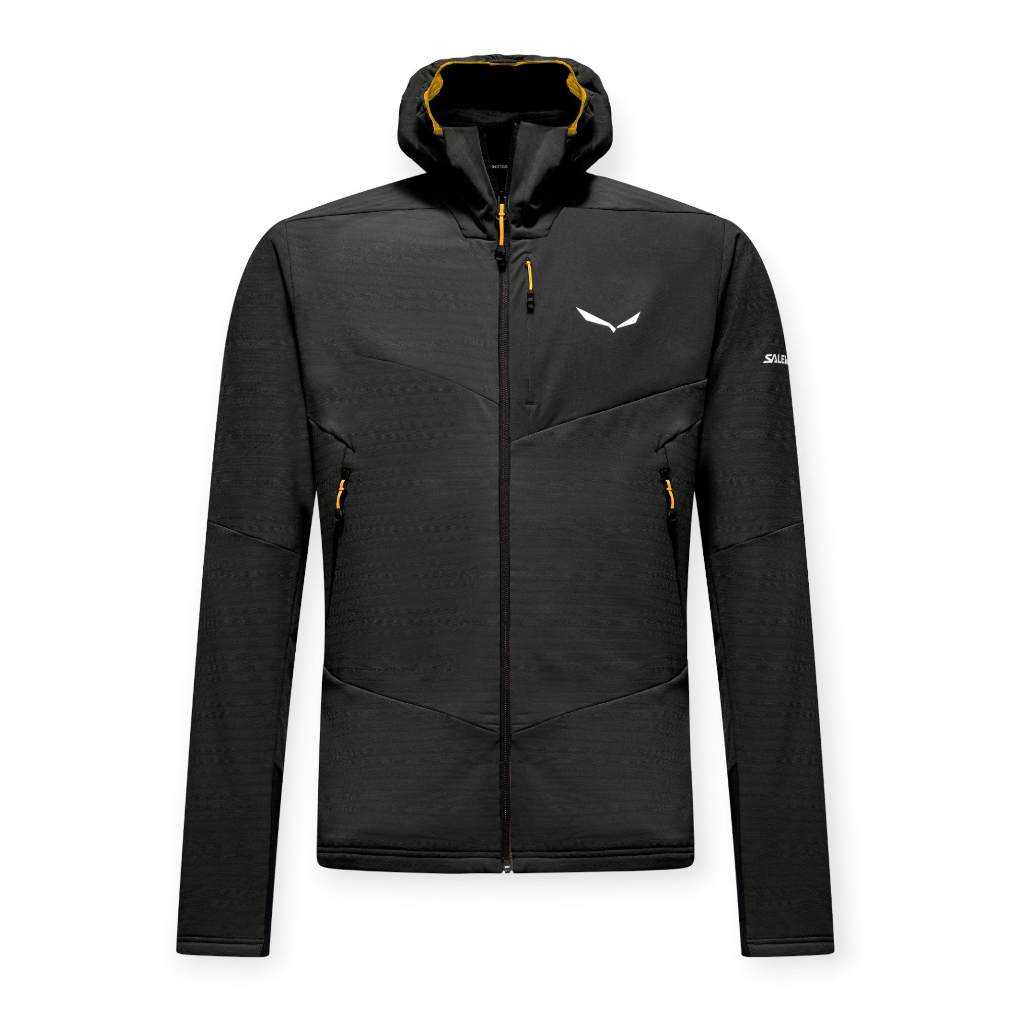 Salewa Fleecejacke Ortles Fleece Pro Hooded (warm, 4-Wege-Stretch, winddicht) schwarz