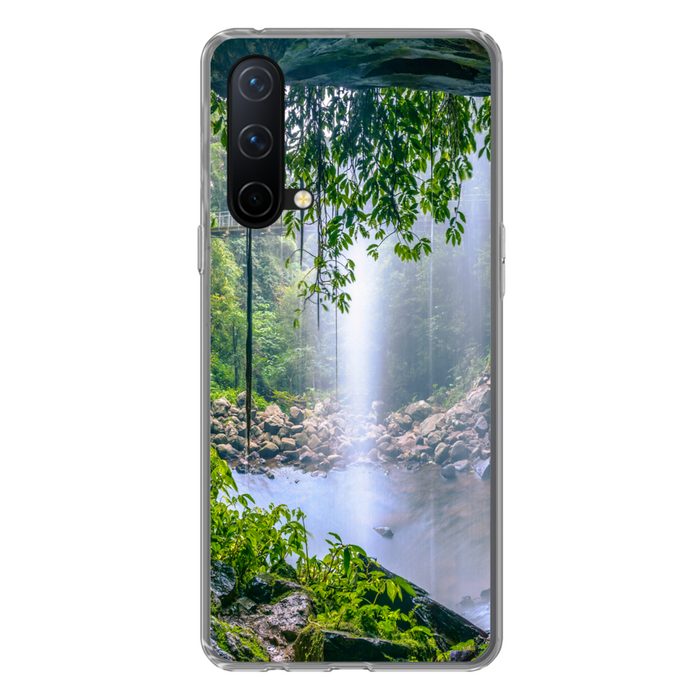 MuchoWow Handyhülle Dschungel - Regenwald - Wasser - Wasserfall - Pflanzen Phone Case Handyhülle OnePlus Nord CE 5G Silikon Schutzhülle