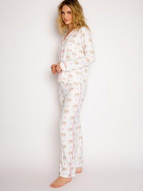 PJ Salvage Pyjama l/s pyjama - Love You A Ton Damen Frauen