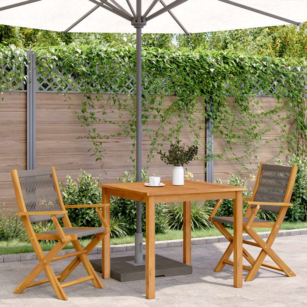 vidaXL Gartenstuhl Gartenstühle 2 Stk. Grau günstig online kaufen