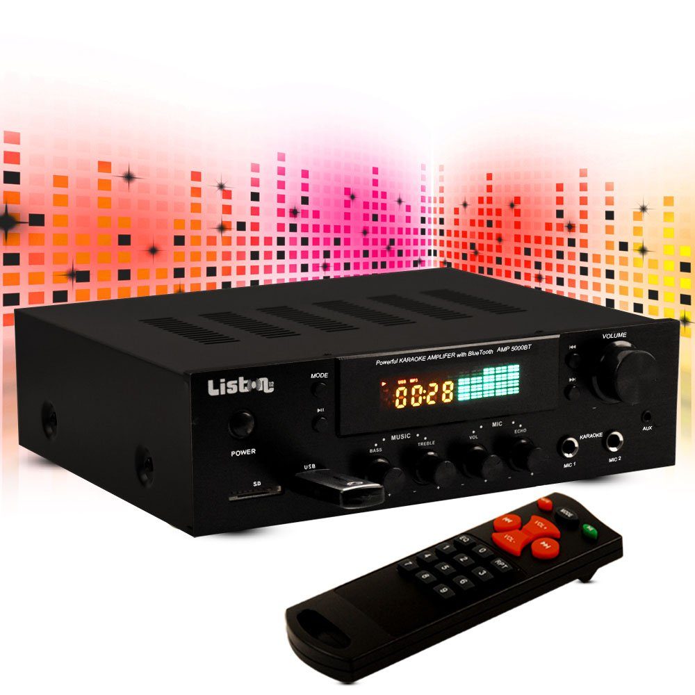 Radio Tuner Receiver Bluetooth WJG SD Industrievertretung USB FM Verstärker Verstärker MP3) (Stereo