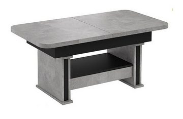 designimpex Couchtisch Design Couchtisch DA-555 Schublade höhenverstellbar ausziehbar Tisch