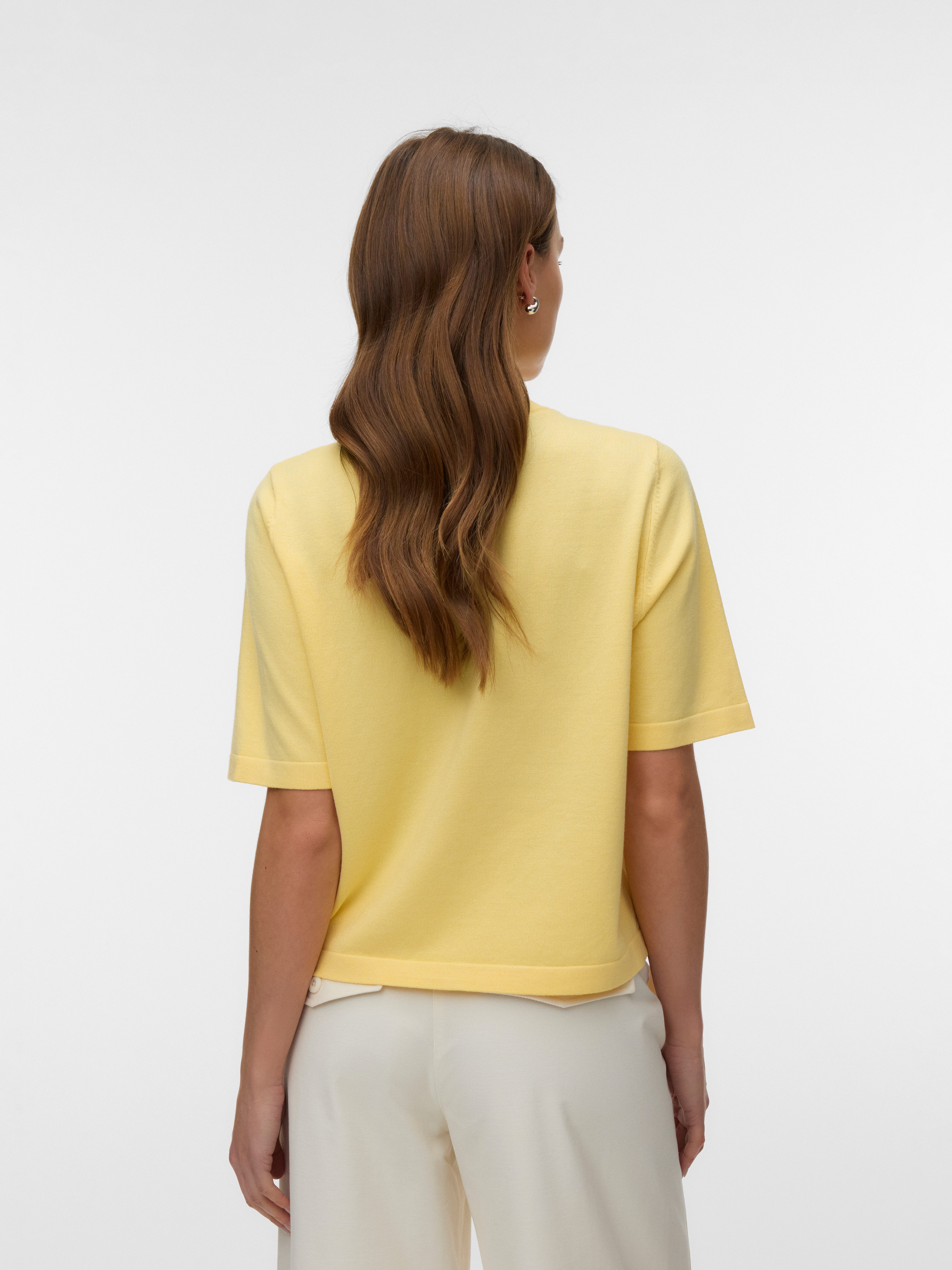 Vero Moda Kurzarmpullover VMSILJE 2/4 O-NCK OVERSIZE PULL GA NOOS Viskosemischung, oversize