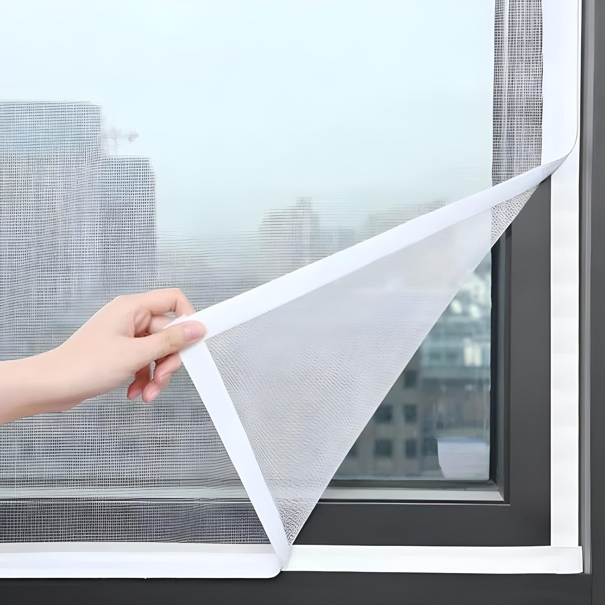 Norvéa Home Insektenschutz-Fensterrahmen Fliegengitter Fenster selbstkleben günstig online kaufen